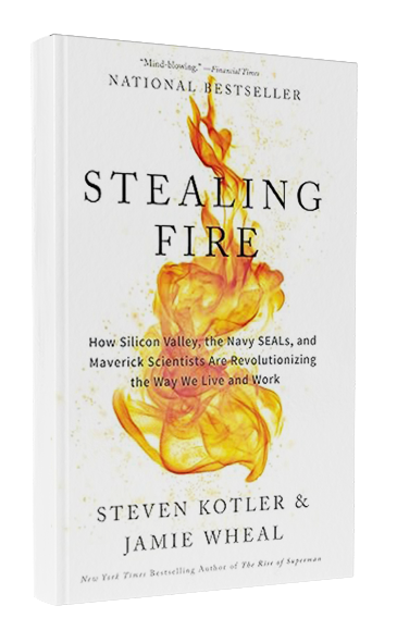 Book cover of Stealing Fire by Steven Kotler and Jamie Wheal